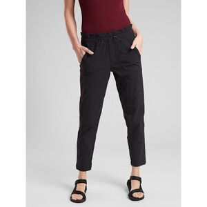 Athleta Women’s Size 2 Black Trekkie Paper Bag Hiking Pant Jogger Athletic